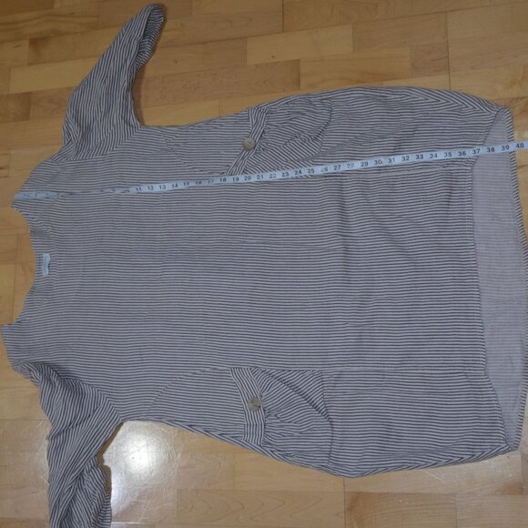 Giuseppa Made in Italy Women's Sz M/L 100% Linen Pocketed Dress - Picture 5 of 6